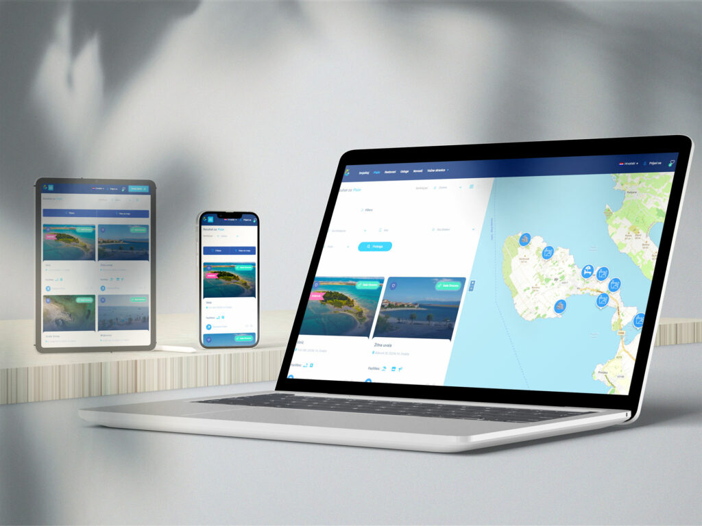 Prikaz platforme Otok Vir na različitim uređajima