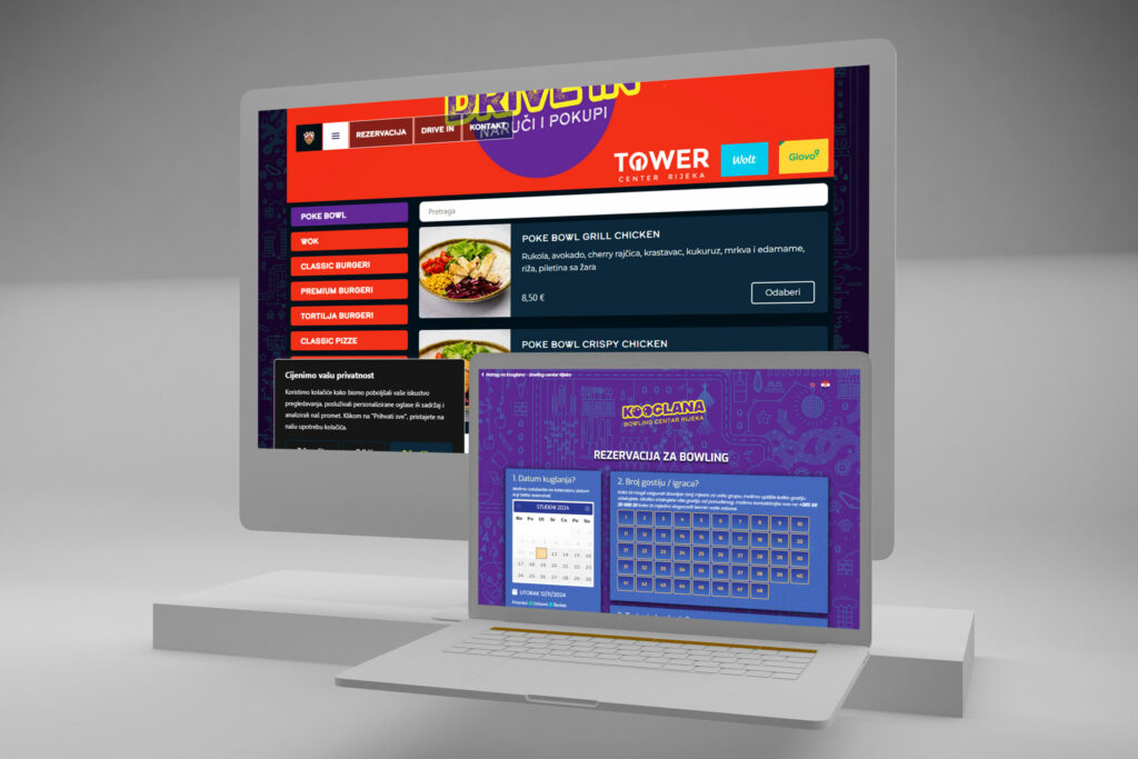 Sekcija s aktivnostima zabavnog centra Kooglana Food & Fun