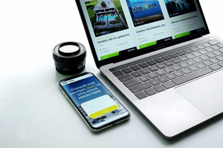 Naslovna stranica web stranice Vita nova nekretnine